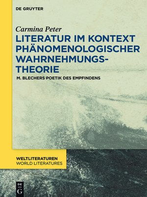 cover image of Literatur im Kontext phänomenologischer Wahrnehmungstheorie